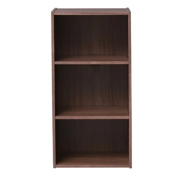 IRIS OHYAMA 愛麗思歐雅瑪 木質居家時尚三層櫃  胡桃木色  1個