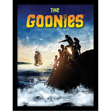 【七寶奇謀】海盜船 The Goonies 經典海報含框