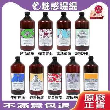 Davines 特芬莉 達芬尼斯 自然生機 附壓頭 洗髮精 1000ml (多款擇一) 純淨抗屑 能量豐茂