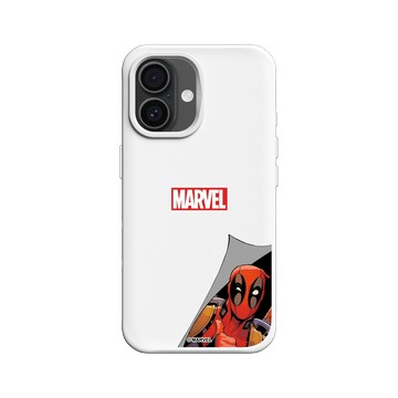 iPhone 16 SolidX 白 - 迪士尼-漫威 Marvel - 死侍-探頭
