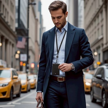 Mondaine 瑞士國鐵 真皮對開式拉鍊證件套 (附溜溜球掛繩/卡夾/零錢袋) - 三色任選