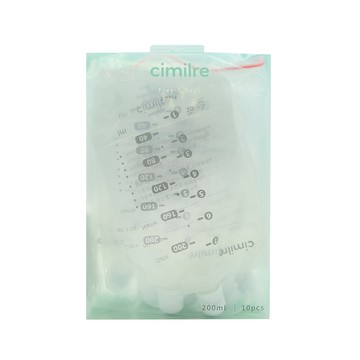 cimilre 馨乃樂 多功能拋棄式奶瓶 儲乳袋 10入 Set  集乳儲乳哺乳一次搞定 適用於貝瑞克  Transparent  1盒