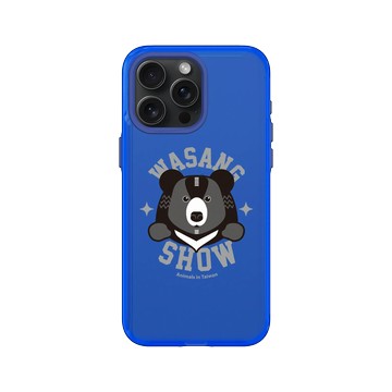iPhone 15 Pro Max Clear 激光藍 - 花生騷 WasangShow - 黑熊