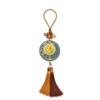 生生有禮 平安 黃金金片掛飾