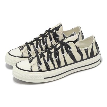 Converse 休閒鞋 Chuck 70 Low 男鞋 女鞋 米白 黑 1970 斑馬紋 奶油底 夜光 情侶鞋 A13438C