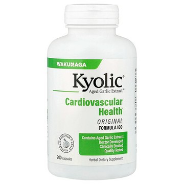 Kyolic, 陳蒜提取物，心血管健康，原初配方 300，600 毫克，200 粒膠囊（每粒膠囊 300 毫克）