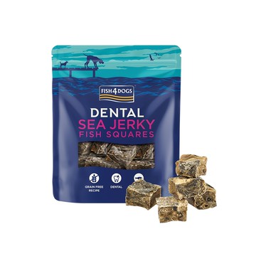 FISH4DOGS 海洋之星 潔牙點心 方塊酥 無穀配方  魚皮  115g  1包