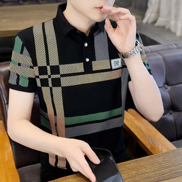 男裝纯棉夏季男士短袖polo衫时尚韩版翻领t恤休闲中青年百搭半袖打底