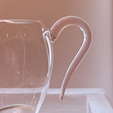 自慢堂 玻璃公道杯 粉紫系列