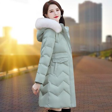 白鴨絨羽絨服女士中長款2025冬季新款高端時尚洋氣媽媽款加厚外套