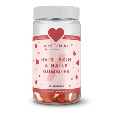 Hair, Skin & Nails Gummies - 60 Gummies - 30servings - Cherry