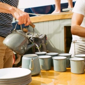 英國 Falcon 經典琺瑯馬克杯 藍絲絨