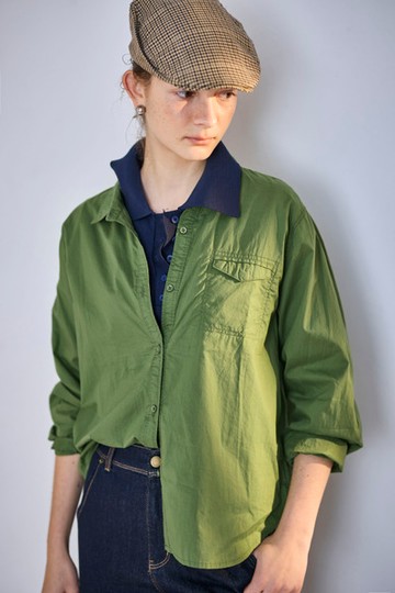 率性純棉長版襯衫