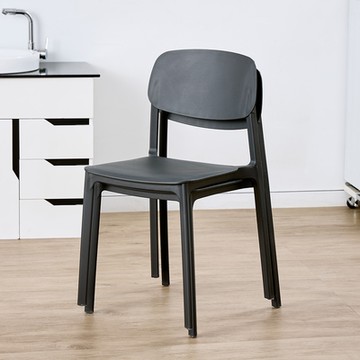 樂嫚妮 純色塑膠餐椅/休閒椅-(5色)