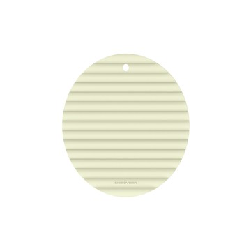 【日本霜山】多用途立體波浪加厚矽膠隔熱墊/鍋墊-多色可選-奶綠