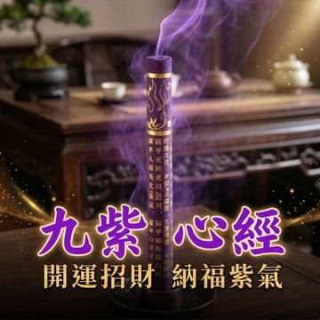 【聚寶盆來了 studio】九紫心經檀香線香 開運招財納福紫氣 供佛禮佛薰香 茶室臥室禪意淨化 室內持久耐燒香品