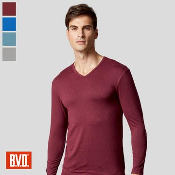 【BVD】親膚柔暖V領長袖-860VBS