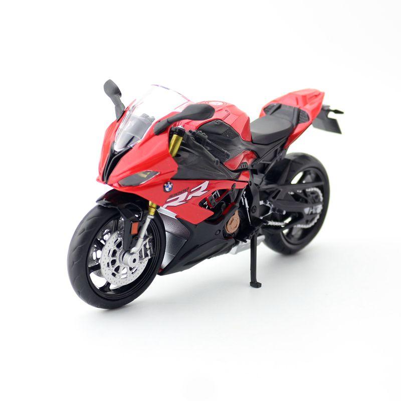 完成品 バイク ミニカー 1/12スケール 合金 BMW S1000RR 1/12スケール モーターサイクル 可動 金属 オートバイ ブルー ホワイト G250