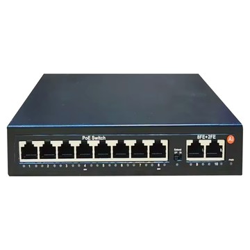 8+2埠 120W大功率 POE網路供電交換機 SW-8MP2M  1個