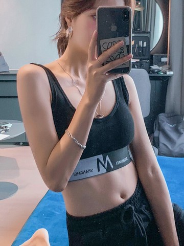 港味短款u型運動美背內搭打底帶胸墊吊帶小背心女夏外穿潮ins超火