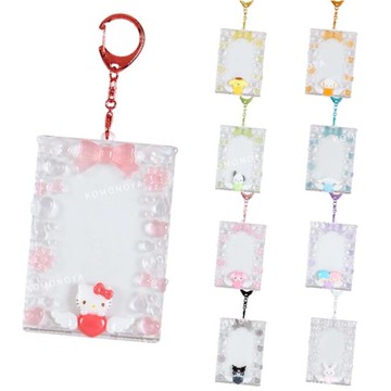 小禮堂 Sanrio 三麗鷗 透明滴膠拍立得小卡套 M (偶像應援) Kitty 帕恰狗 酷洛米