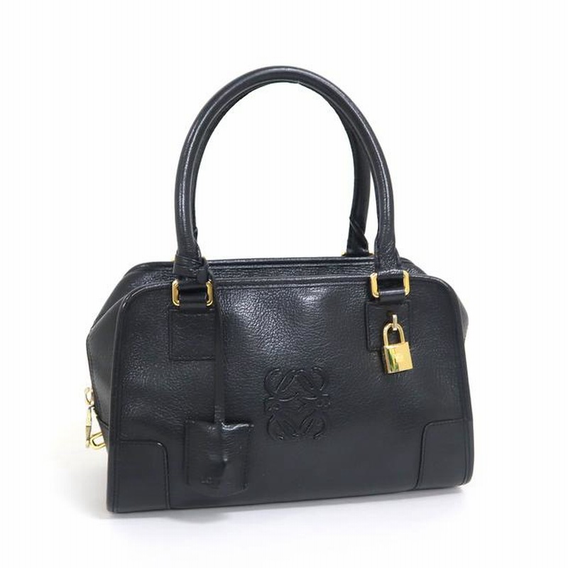 LOEWE】ロエベ アマソナ28 ハンドバッグ ブラック レザー 339.95.780