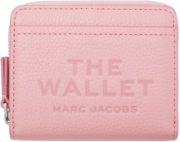Marc Jacobs 粉色 The Leather Mini Compact 钱包