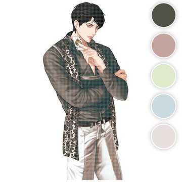 Trump Spade (5色) 30 (honne market) 人物貼紙 狐狸貼紙 黑色浣熊