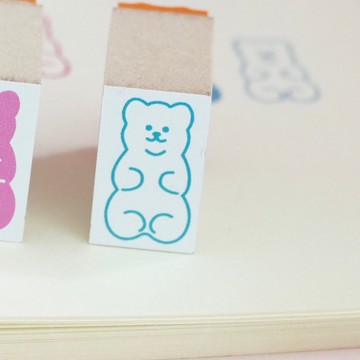 印章 12x20 小熊軟糖 邊框