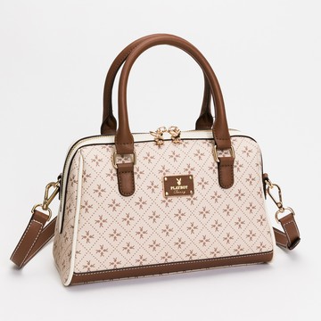 ✨狂購品牌日 - 獨享秒殺｜PLAYBOY-波士頓包附長背帶 Oat milk 燕麥奶兔兔系列 - 卡其色(532-5107-26-6)