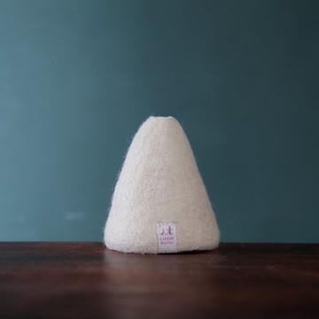 羊毛氈花瓶/1月・腳邊小山/海芋白 XS