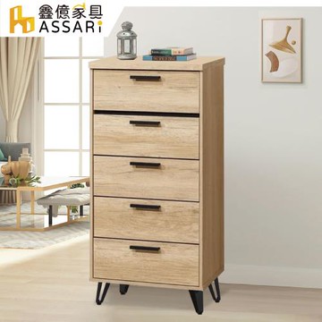 【ASSARI】北美2尺五斗櫃(寬60x深40x高119cm)