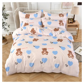 Blue Cat 藍貓 銀離子抗菌兩用被套 1入 愛心熊  180 ｘ 210cm