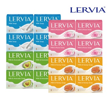 【Lervia】 牛奶嫩膚皂90g x16入