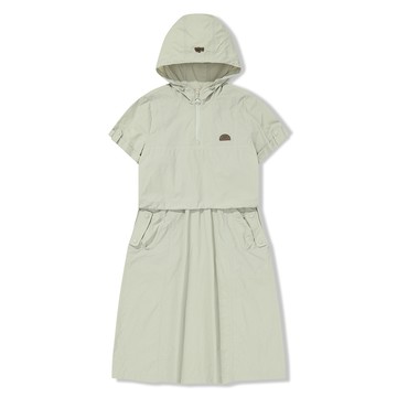 BBC EARTH 女 Hooded Dress 春夏洋裝 L/OLIVE BEFIOAQ02940