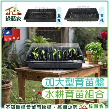 【綠藝家】加大型育苗盤、水耕育苗組合(DIY可自由搭配組合)// 育苗 水耕 種子育苗 育苗盤 苗盤