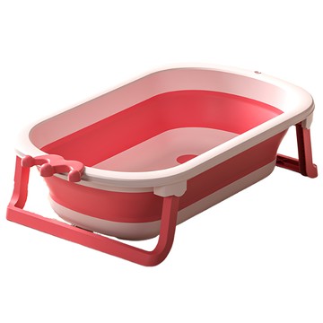 兒童摺疊澡盆 (粉色)  1個