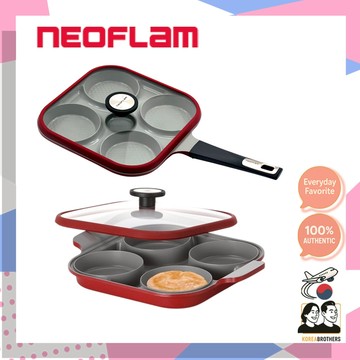 Neoflam / Steam Plus 不沾陶瓷塗層平底鍋 + 蓋 / 韓國製造