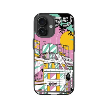 iPhone 16 Clear (相機按鈕) 酷墨灰 - Paiheme Studio - 城市