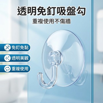 【台灣現貨】 透明吸盤掛勾 重複使用 免釘免黏 吸盤掛勾 掛勾 吸盤式掛勾