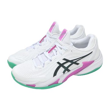 Asics 網球鞋 Court FF 3 Clay 男鞋 白 紅土 緩震 襪套 亞瑟士 1041A371106