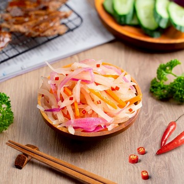 【蘭揚食品】泰式木瓜沙律200g-植物五辛素 配菜 便當菜 解凍即食 小菜 宅配可備註週六到貨