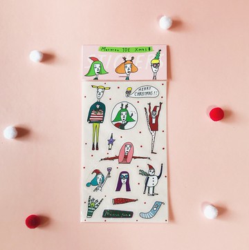 聖誕刀模貼紙 Macaron TOE Xmas