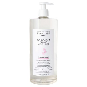 BYPHASSE 溫和潔淨無皂基沐浴精  1瓶  1L