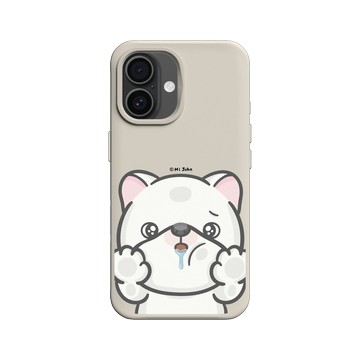 iPhone 16 SolidX 貝殼灰 - 嗨小強 Hi John - 看玻璃