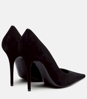 Amina Muaddi Barbara 105 suede pumps