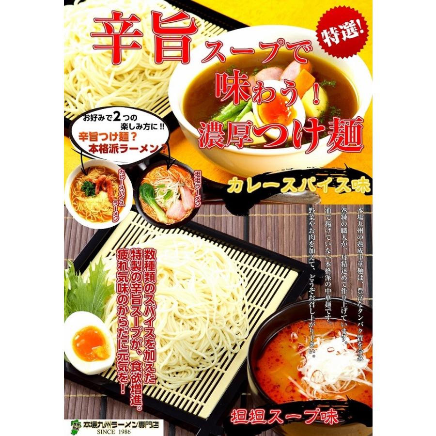 つけ麺　お取り寄せ　特製スパイススープで味わう　坦々麺＆濃厚カレースープ　つけ麺セット　12人前　ピリッと辛味が食欲をそそる　お試しグルメ