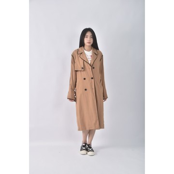 (XL) 【作珩私服】colorway質感素面杏色外套二手衣