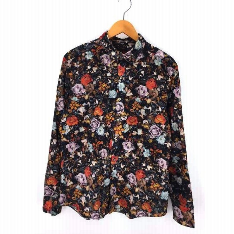 Paul Smith COLLECTION 生々しく ネオンフローラル プリントシャツ