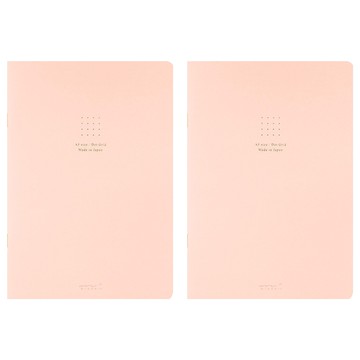 日本 MIDORI 點點彩色筆記本 A5 15273  粉色  2本